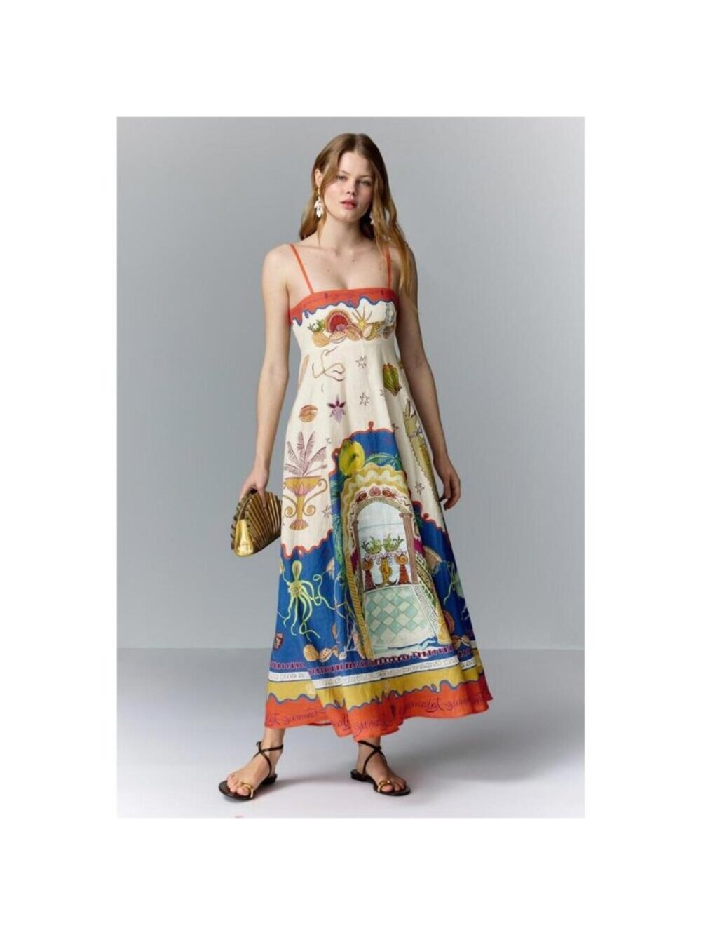 ALÉMAIS Surrealist Summer Sundress (US 8)